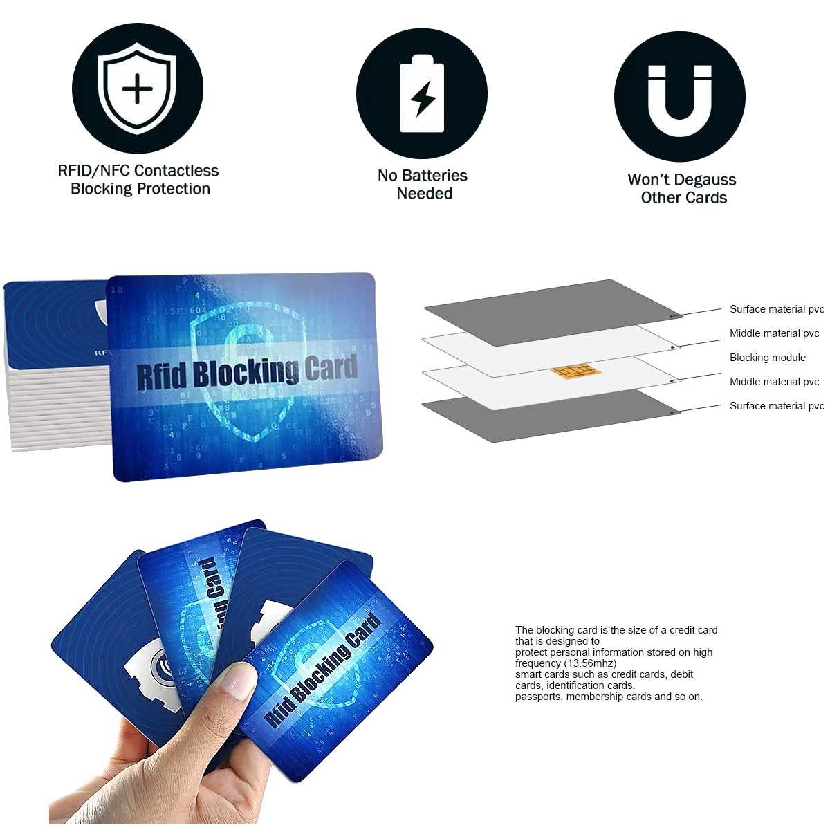 RFID blocking cards